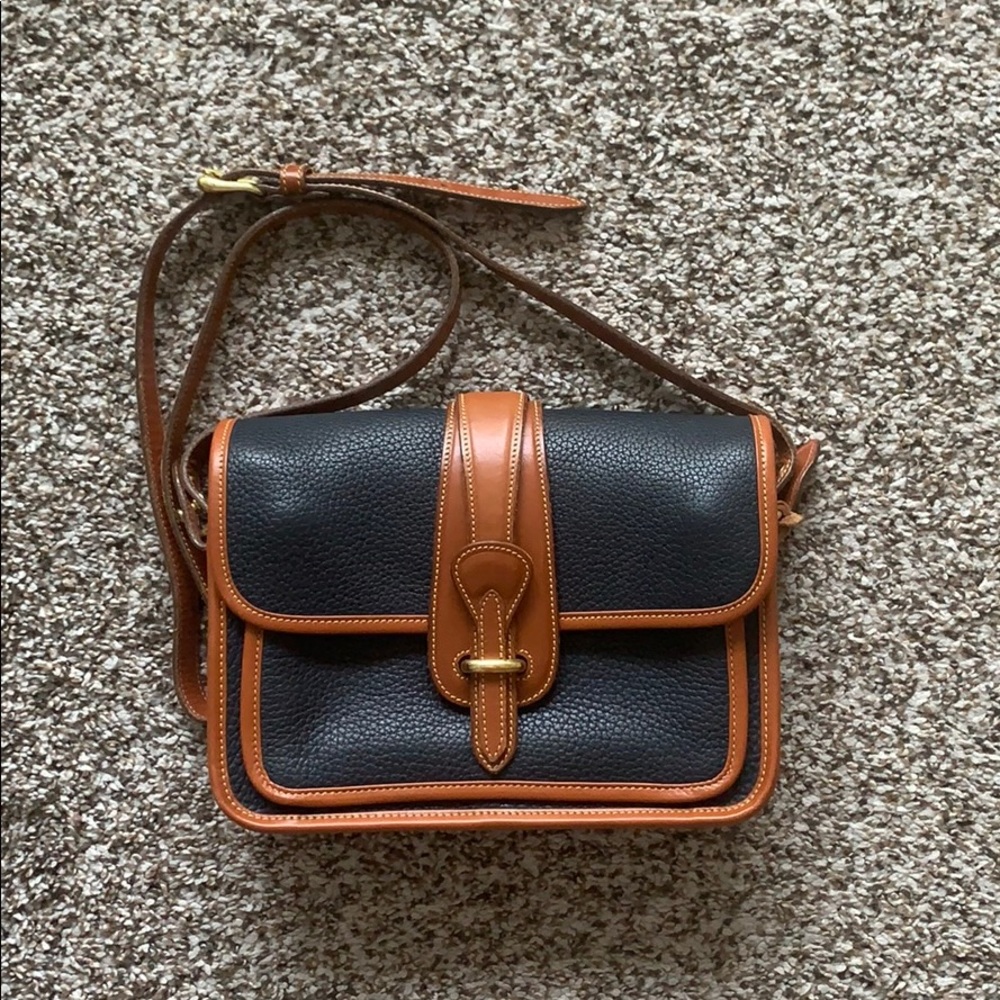 Vintage Navy Dooney and Bourke Crossbody Bag